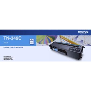 Brother TN-349C *EXCLUSIVE TO B2B* Colour Laser Toner-Super High Yield Cyan Toner- to suit HL-L9200CDW MFC-L9550CDW - 6000Pages