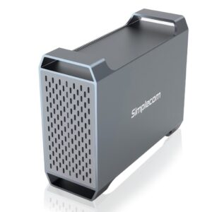 Simplecom SE482 SuperSpeed USB Dual Bay 3.5" SATA Hard Drive RAID Enclosure USB-C RAID 0/1