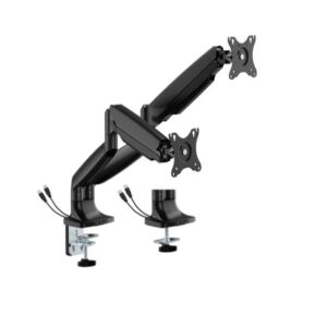 BrateckLDT82-C024UCE SINGLE SCREEN HEAVY-DUTY MECHANICAL SPRING MONITOR ARM WITH USB PORTS For most 17"~45" Monitors