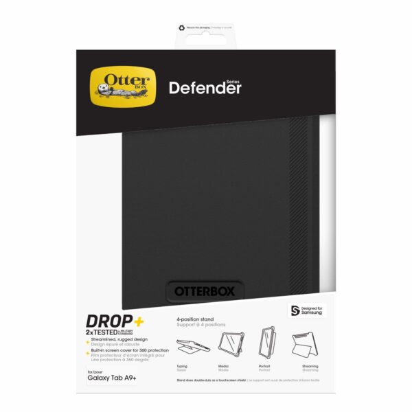 OtterBox Defender Samsung Galaxy Tab A9+ Case - Black (77-95006)
