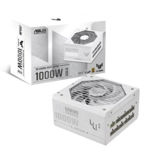 The TUF Gaming 1000W Gold White Edition is an efficient