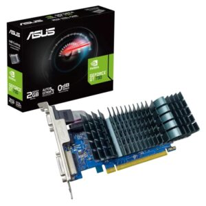 ASUS GeForce® GT 730 2GB DDR3 EVO low-profile graphics card for silent HTPC builds