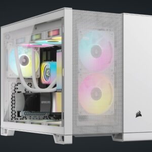 2500D AIRFLOW Mid-Tower Dual Chamber PC Case - White