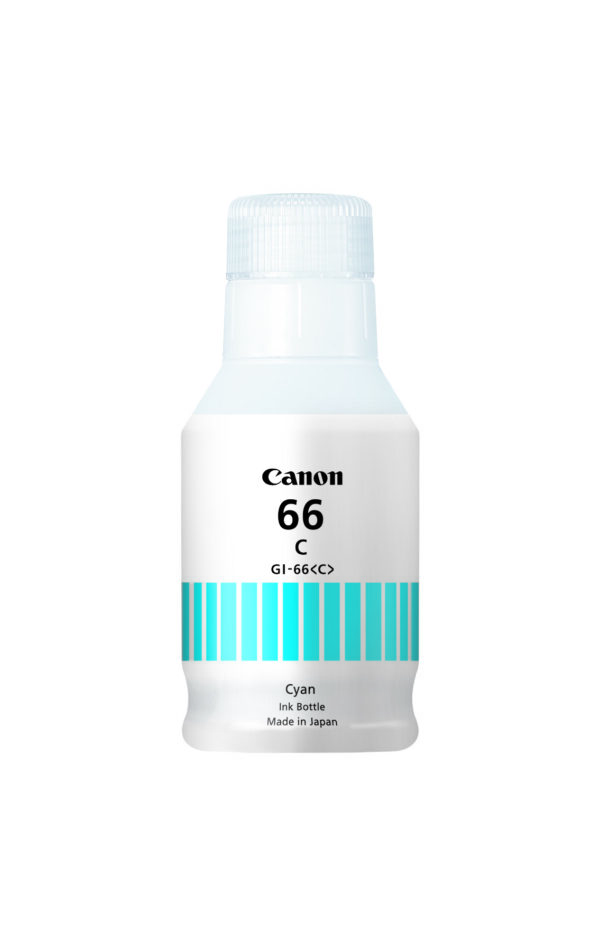 CANON GI-66 CYAN INK BOTTLE FOR GX6060 / GX7060 - 14K PAGE YIELD