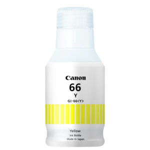 CANON GI-66 YELLOW INK BOTTLE FOR GX6060 / GX7060 - 14K PAGE YIELD