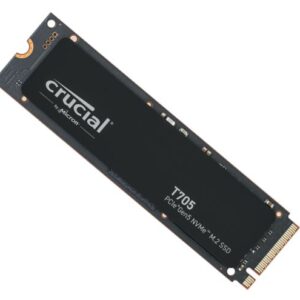 Crucial T705 1TB Gen5 NVMe SSD - 13600/10200 MB/s R/W 600TBW 1500K IOPs 1.5M hrs MTTF with DirectStorage for Intel 14th Gen  AMD Ryzen 7000