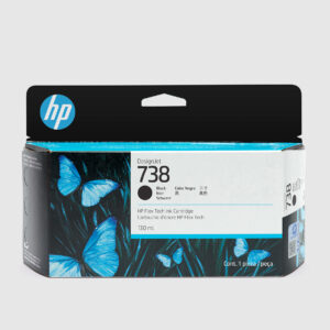 HP 738B 130-ml Black DesignJet Ink Cartridge