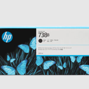 HP 738B 300-ml Black DesignJet Ink Cartridge
