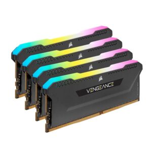 Corsair Vengeance RGB PRO SL 32GB (4x8GB) DDR4 3200Mhz C16 Black Heatspreader Desktop Gaming Memory