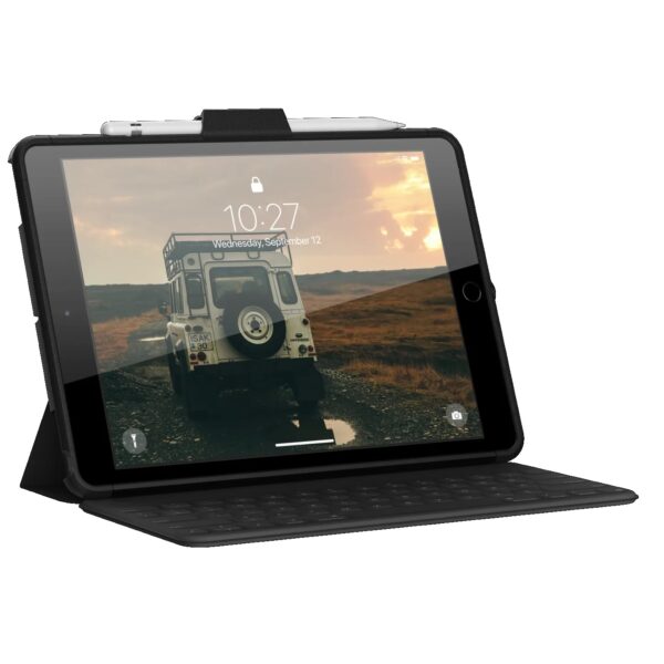 UAG Scout With Hand Strap Apple iPad (10.2") (9th Gen) Case - Black (12191HB14040)