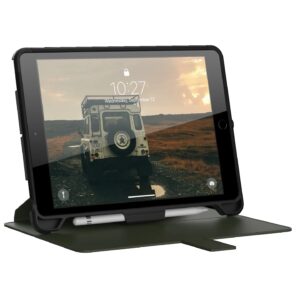 UAG Scout Apple iPad (10.2") (9th/8th/7th Gen) Folio Case - Black/Olive (12191I114072)