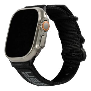 UAG Nato Eco Watch Strap For Apple Watch (45/44/42mm) - Graphite/Black (194001114032)