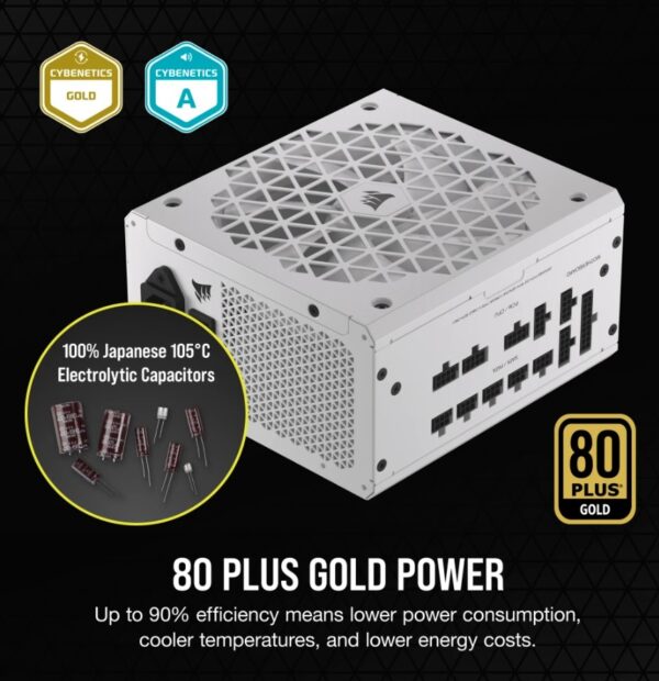 RM750x SHIFT 80 PLUS Gold Fully Modular ATX Power Supply - White (AU)