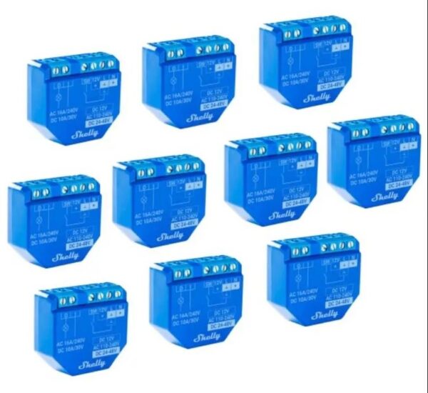 SHELLY 1 PLUS WIFI SWITCH - 10 PACK