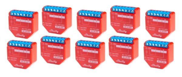 SHELLY 1 PM PLUS WIFI SWITCH - 10 PACK