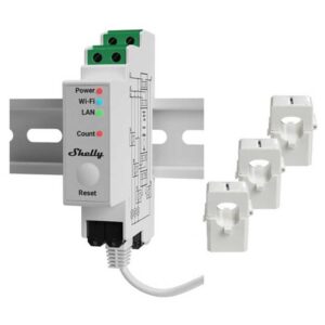 SHELLY THREE PHASE DIN RAIL ENERGY METER PRO