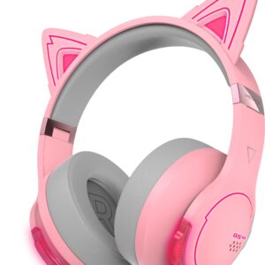Edifier G5BT Cat Pink Hi-Res Bluetooth Gaming Headset with Hi-Res