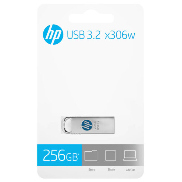 HP 306W 256GB USB3.2 Gen 1 Type-A Flash Drives up to 70MB/s