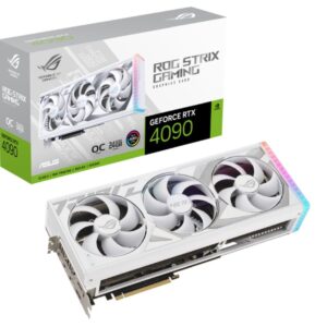 ROG Strix GeForce RTX™ 4090 24GB GDDR6X White OC Edition with DLSS 3 and chart-topping thermal performance