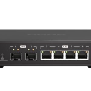 QNAP QSW-2104-2S  A plug  play switch featuring 10GbE and 2.5GbE connectivity