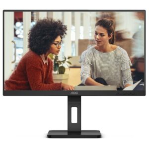 The AOC 24E3QAF offers all essentials for working or studying. This model mixes a great 24” IPS panel with wide viewing angle and FHD resolution