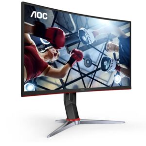 AOC’s CQ27G2X offers superior high-quality viewing with its Quad HD VA Panel