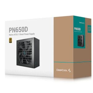 The DeepCool PN650D is a new non-modular power supply that meets the latest Intel ATX 3.1 and PCIe 5.1 standards. With a dedicated 12V-2x6