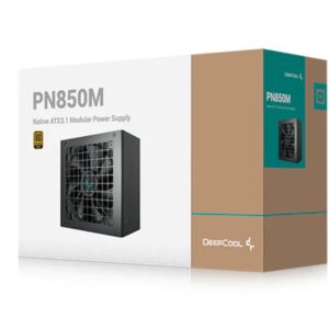 The DeepCool PN850M is a new power supply that meets the latest Intel ATX 3.1 and PCIe 5.1 standard. With a dedicated 12V-2x6