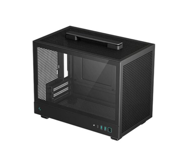 The CH160 is an ultra-portable mini-ITX case that has all the hallmarks of a high-airflow DeepCool case but in a small footprint. The internal layout provides a lot of flexibility for drives and PSU options.