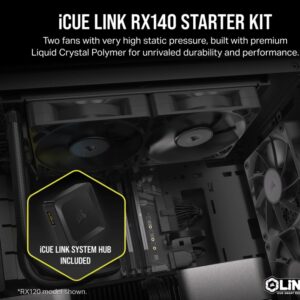 iCUE LINK RX140 140mm PWM Fan Twin Starter Kit
