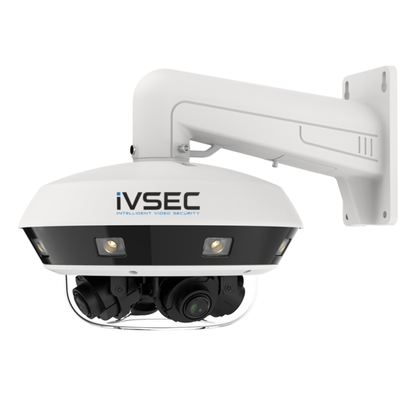 IVSEC DOME IP CAMERAS 32MP USING 4-DIRECTIONAL 8MP MULTISENSOR 25FPS IP66 IR