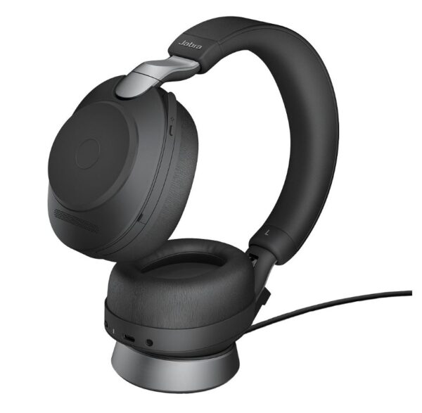 Jabra Evolve2 85 UC Stereo Black Link 380 USB-A and Charging Stand USB-A ANC Bluetooth Headset
