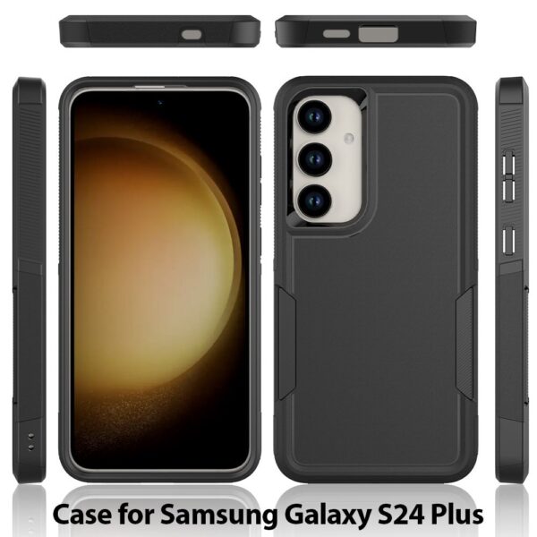 Phonix Armor Light Samsung Galaxy S24+ 5G (6.7") Case - Black (6976552041256)