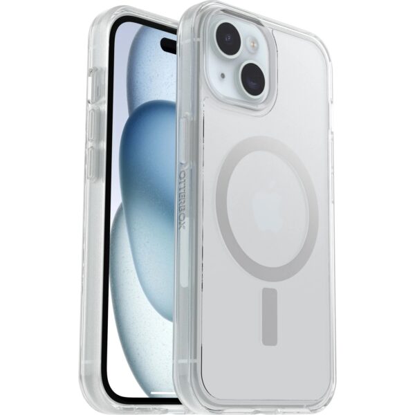OtterBox Symmetry+ MagSafe Apple iPhone 15 /iPhone 14 /iPhone 13 (6.1") Case Clear - (77-93109)