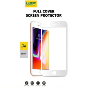 USP Apple iPhone 8 Plus / iPhone 7 Plus White Tempered Glass Screen Protector