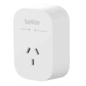 Belkin 1-Outlet Surge Protection - White (SRA010AU)