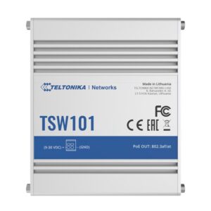 TSW101 is a robust industrial grade switch with 5x Gigabit Ethernet ports
