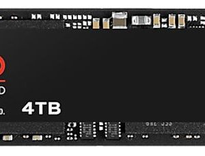Samsung 990 Pro 4TB Gen4 NVMe SSD 7450MB/s 6900MB/s R/W 1600K/1550K IOPS 2400TBW 1.5M Hrs MTBF for PS5 5yrs Wty