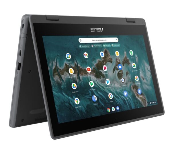 ASUS Chromebook Flip CR1 is geared to unleash student creativity and potential with robust and attentive design. The ruggedized construction endures the stresses and strains of everyday use and ASUS Antibacterial Guard1 protects student from harmful organisms in the classroom or outdoors. Featuring an easy-to-service modular design and zero-touch enrollment in IT networks