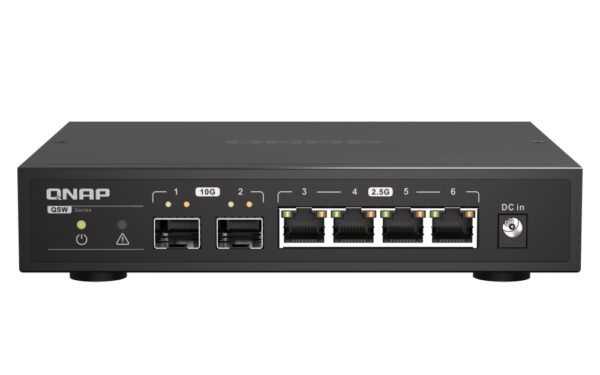 QNAP QSW-2104-2S  A plug  play switch featuring 10GbE and 2.5GbE connectivity