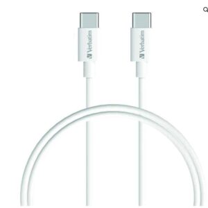 Verbatim Charge  Sync USB-C to USB-C Cable 1m - White