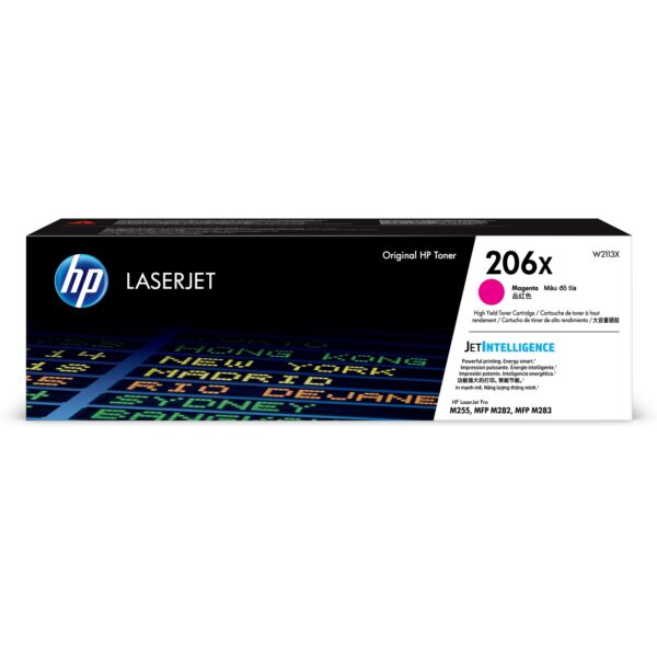 HP 206X MAGENTA LASERJET TONER CARTRIDGE 2450 PAGES