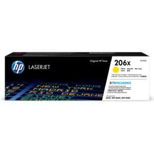 HP 206X YELLOW LASERJET TONER CARTRIDGE 2450 PAGES