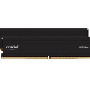 Crucial Pro 16GB (1x16GB) DDR5 UDIMM 5600MHz CL46 Black Heat Spreaders Desktop PC Gaming Memory