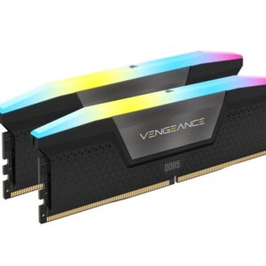 Corsair Vengeance RGB 32GB (2x16GB) DDR5 UDIMM 5600MHz C36 1.25V Desktop Gaming Memory Black