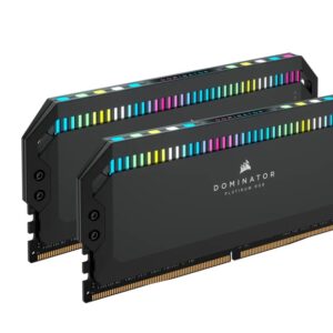 Corsair Vengeance RGB 64GB (2x32GB) DDR5 UDIMM 5600MHz C36 1.25V Desktop Gaming Memory Black Optimized