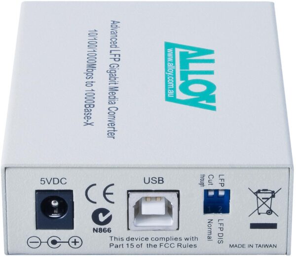 Alloy GCR2000ST 10/100/1000Base-T to Gigabit Fibre (ST) Converter