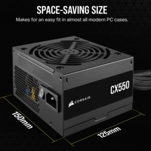 CX Series™ CX550 – 550 Watt 80 PLUS Bronze ATX Power Supply