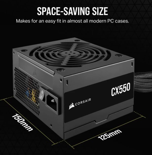 CX Series™ CX550 – 550 Watt 80 PLUS Bronze ATX Power Supply