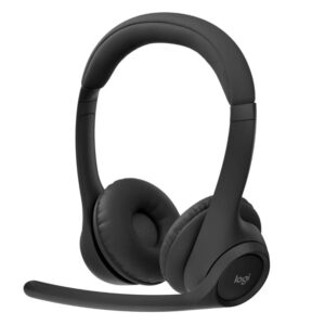 Logitech ZONE 300 Wireless Headset Midnight Black 1-Year Limited Hardware Warranty